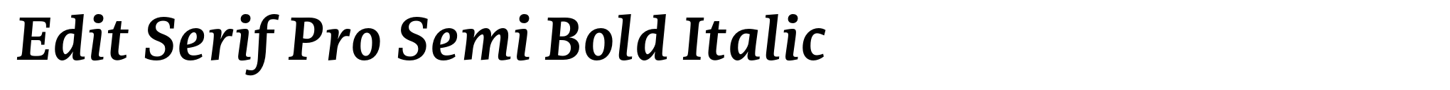 Edit Serif Pro Semi Bold Italic image